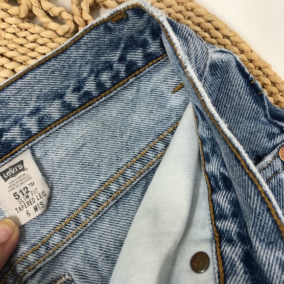 Levi's 512 High Waist Slim Fit Tapered Leg Jeans 6 - Picture 3 of 8